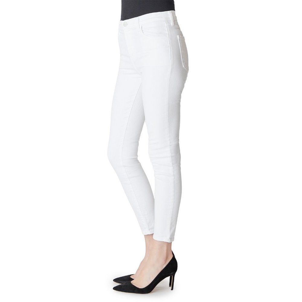 J Brand Alana High Rise Skinny Jeans in Blanc